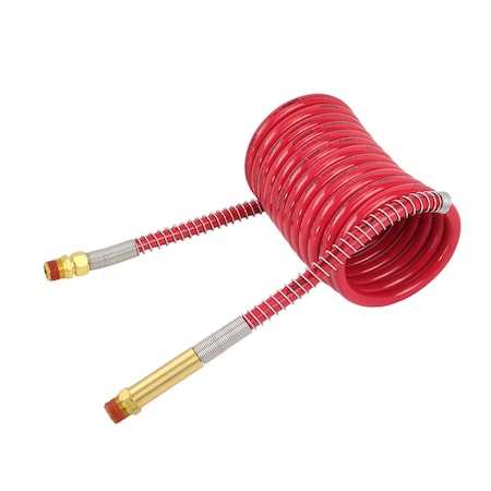 Phillips Line Assy, Air, Coiled, Brake, Polar Air, Red Emergency Coil Only, 15 Ft Working Length 11-5151